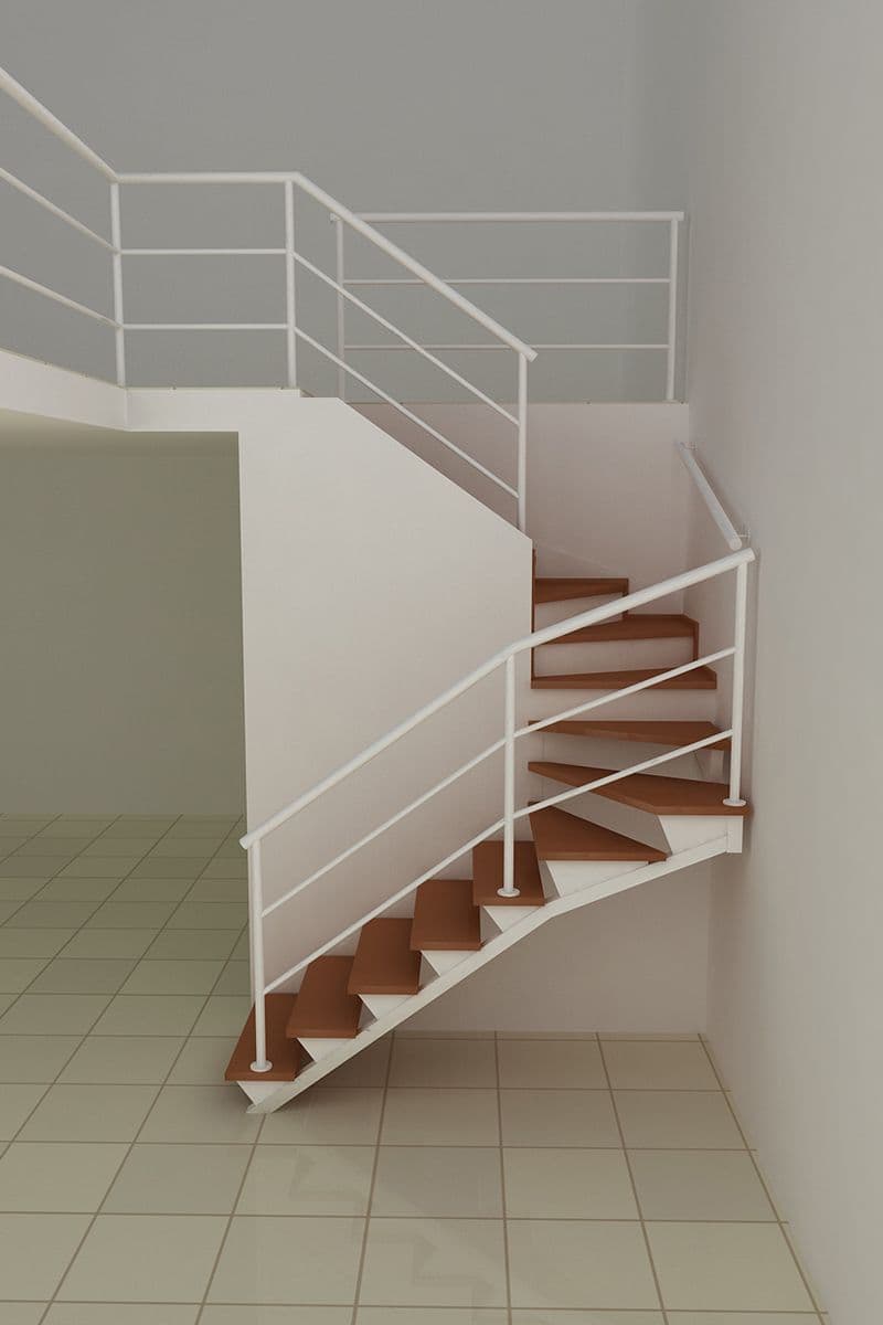 A construtora ficou muito satisfeita com o projeto desenvolvido e a solução encontrada para as escadas e a divisão dos ambientes e entregamos as 20 escadas com acabamento superior.